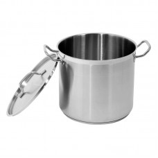 Oala inalta din inox cu capac 15.4 L..